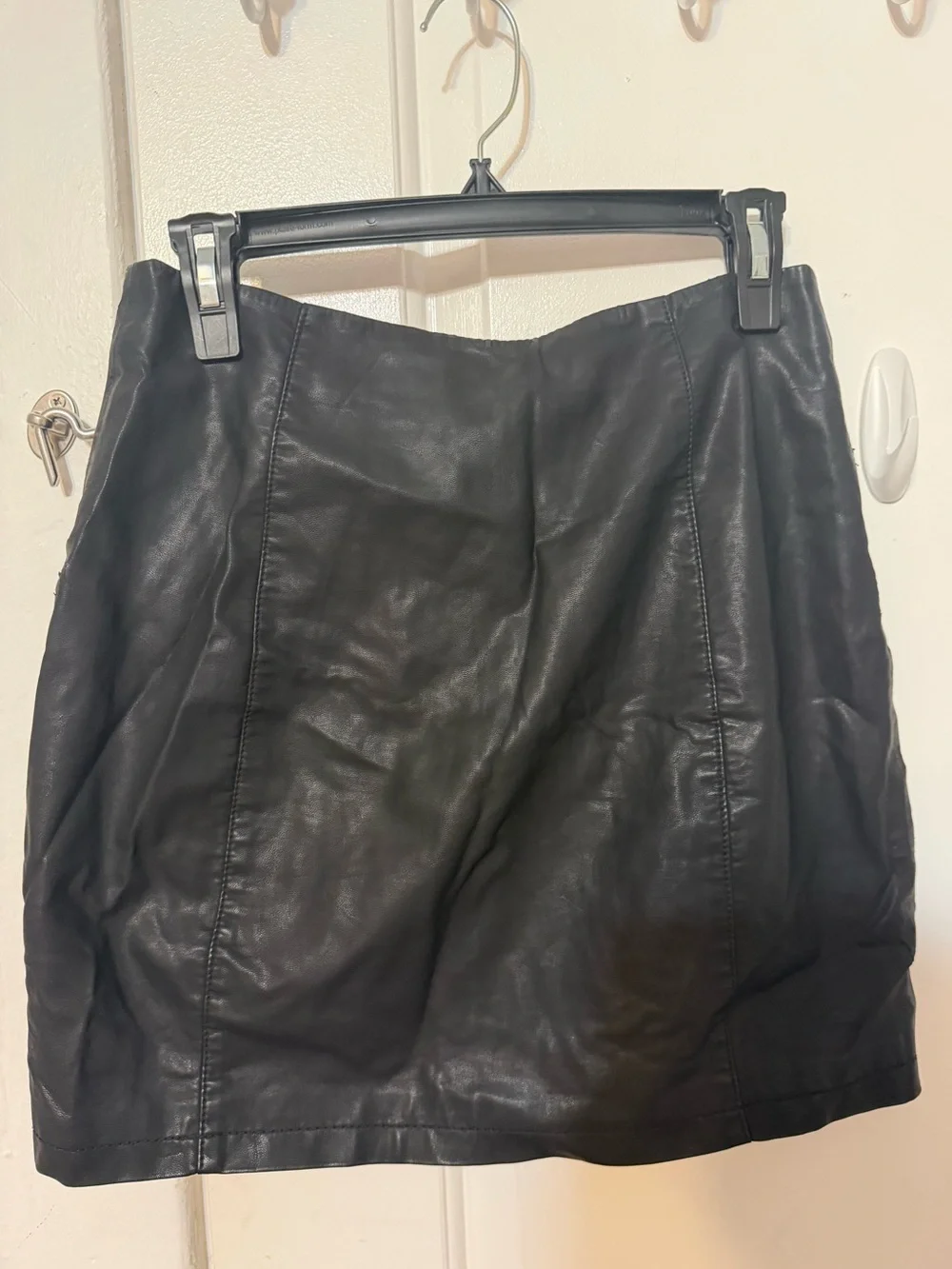 Free People Leather Mini Skirt